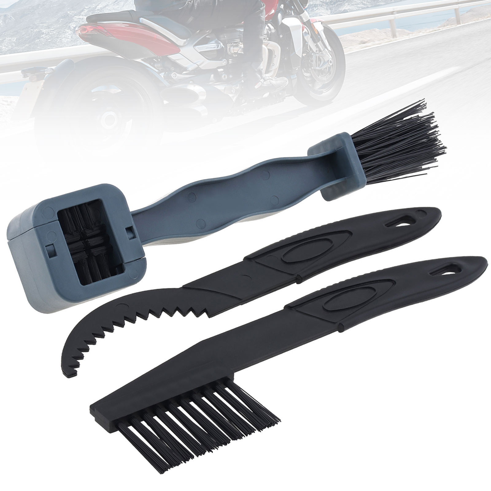 Bike Chain Cleaner - 3PCS 체인 기어 유지보수 청소 브러시