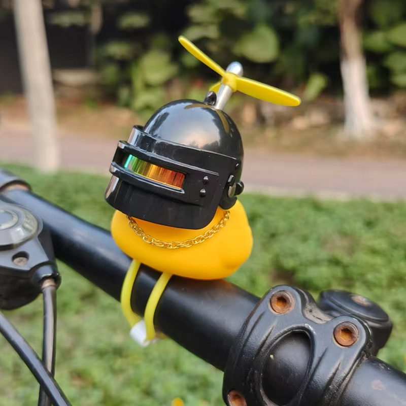 귀여운 고무 오리 자전거 핸들 바 프로펠러 안경이있는  - Yellow Cycling Gear 리뷰 및 가격