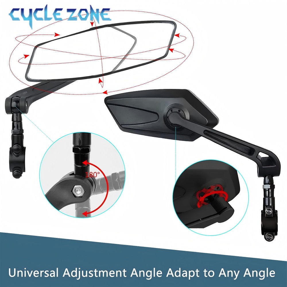 산악 자전거 백미러 전기 자전거 플랫 미러 360 학위 - Cycle Zone 리뷰 및 가격