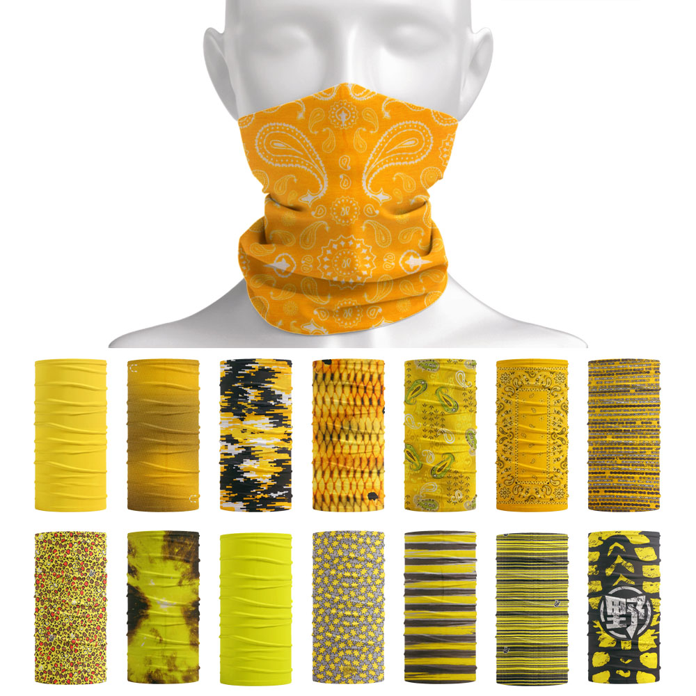 밝은 색상 튜브 Neckchief 여성 야외 스포츠 목 - Yellow Cycling Gear 리뷰 및 가격