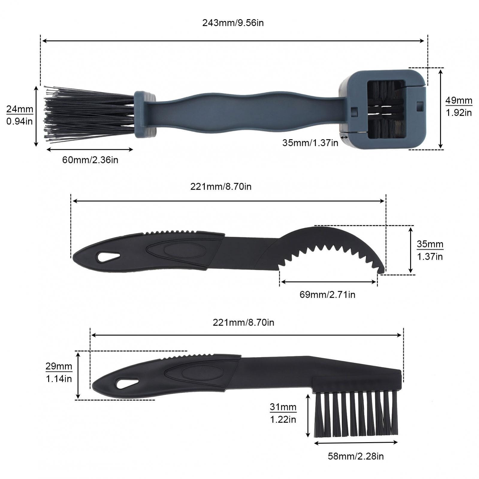 3PCS 체인 기어 유지보수 청소 브러시 플라이휠 톱니 - Bike Chain Cleaner 리뷰 및 가격